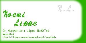 noemi lippe business card